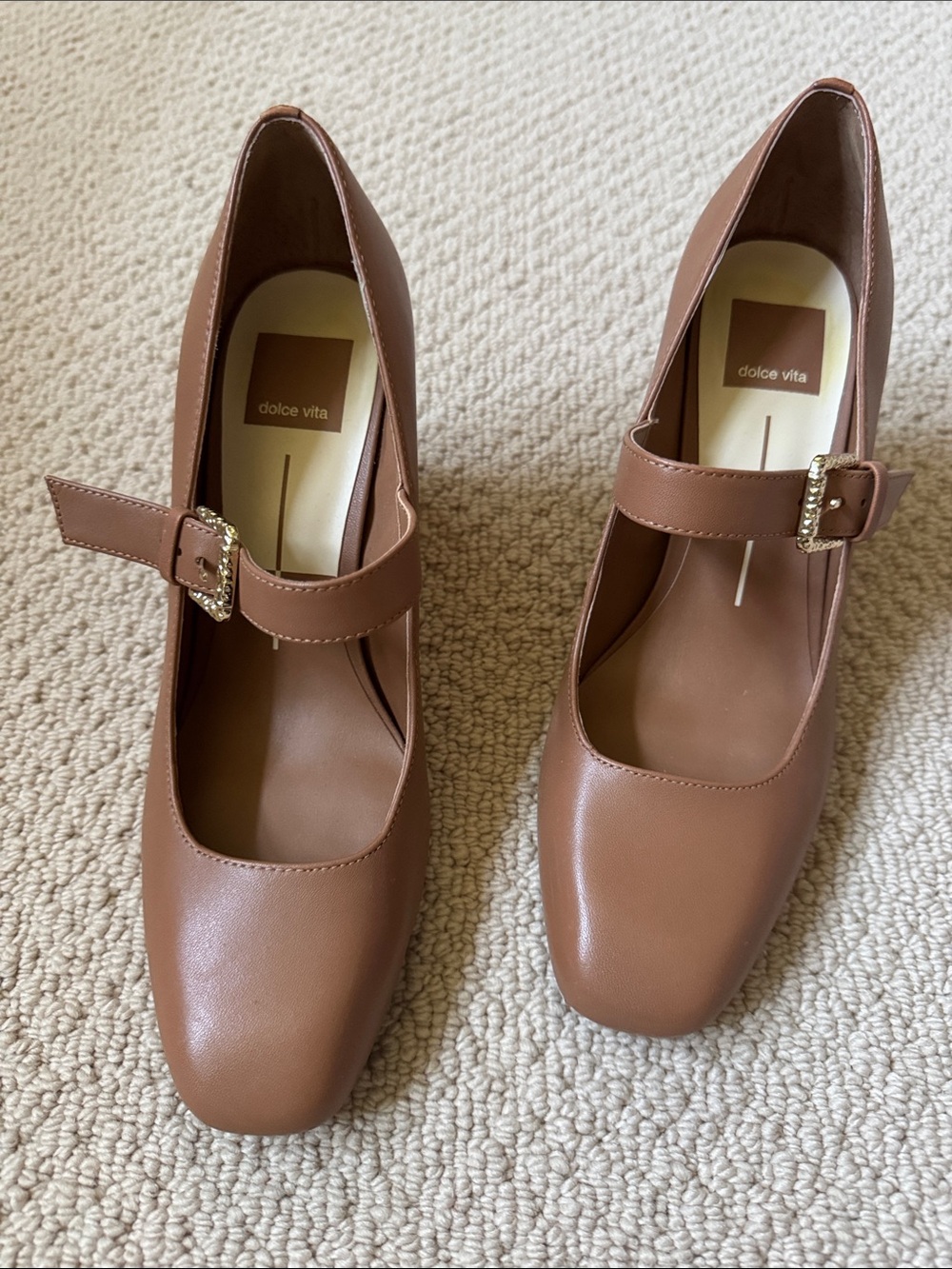 Dolce Vita Mary Jane Block Heel Pumps with Buckle - Picture 2 of 3